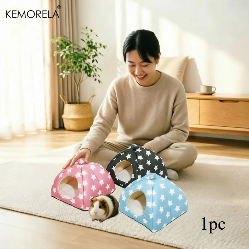 Waschbares Kaninchenversteck und -bett aus Fleece für Innenbereich, auch als Unterschlupf für Meerschweinchen und andere Kleintiere geeignet – Detail 10