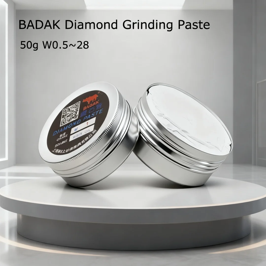 50g BADAK W0.5~40 Diamond Grinding Paste Sand Polishing Cream Compound for Jewelry Jade Metal Mould Mirror Surface Polishing