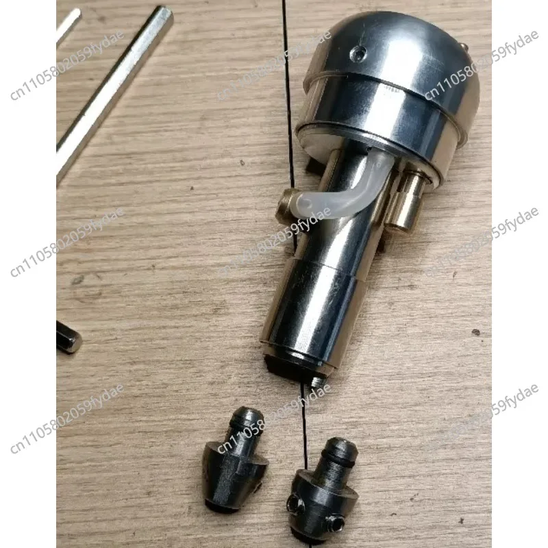 Pneumatic Push Knife, Metal Engraving, Engraved Handle, Standard Head Changeable Hand Control, Engraved Gold Handle