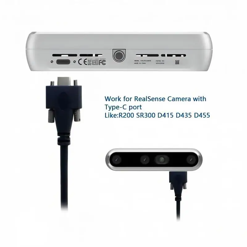 USB 3.1 Type-C Male to USB3.0 A Male Cable with Double Screw Lock for Industrial Cameras Vision Machines