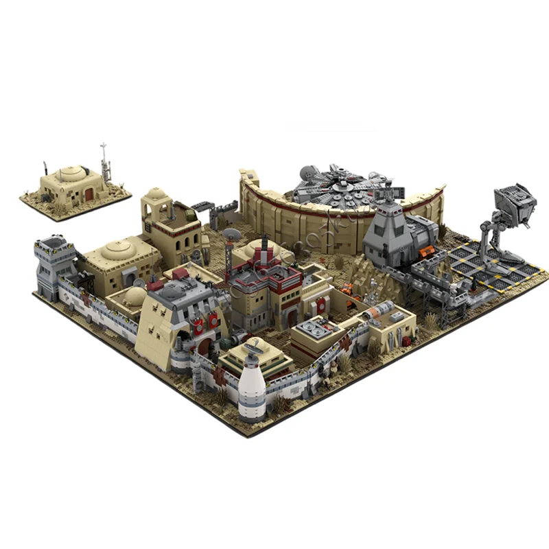 13929 Parts MOC Large-Scale Architectural Model Modular DIY Building Blocks Kids Assembly Display Toys Festival Surprise Gifts