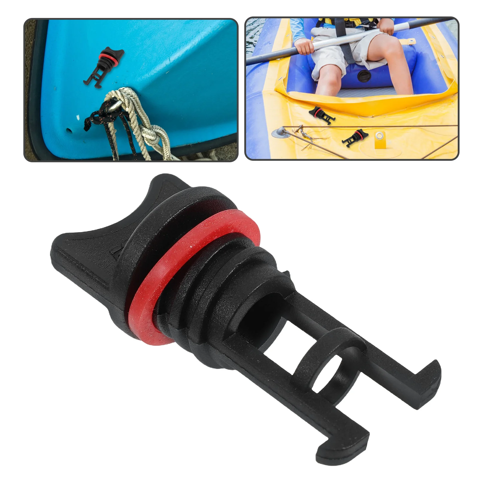 

2Pcs Nylon Boat Drain Plug Marine Seal Replacement Kayak Drain Hole Plug Stopper for Canoe Vessel Accessories Outlet Plugs