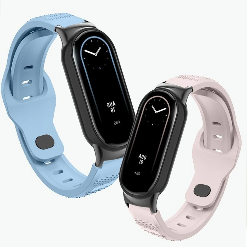 Siliconen band voor Xiaomi Mi Band 9 8 SmartWatch Ademende sportarmband Vervanging polsband voor MiBand 9 8NFC 8 horlogeband