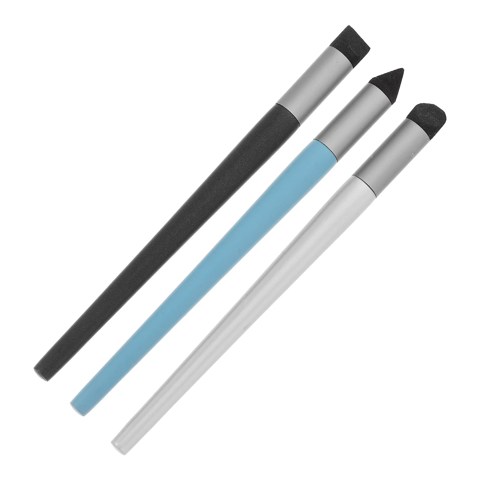 

3 PCS Sketching Accessory Oil Pastel Smudge Pen Blending Stick Rubbing Sponge Plastic Sticks for Drawing Student