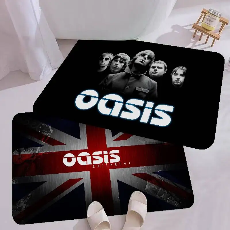 Classic O-Oasis Band Popular Room Mats Retro Multiple Choice Living Room Kitchen Rug Non-Slip Welcome Rug