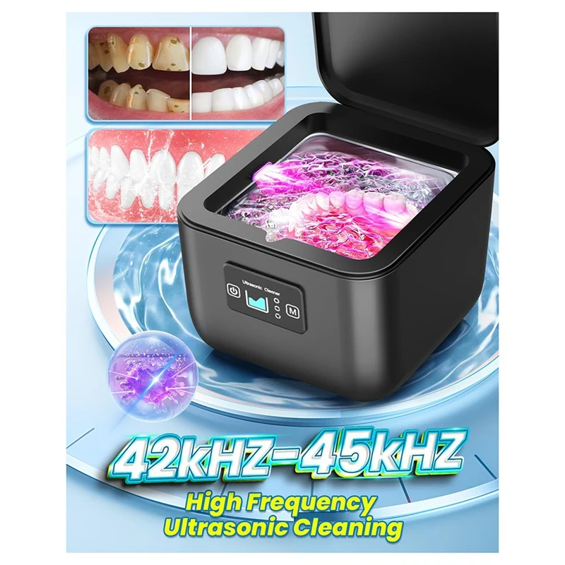 Ultrasonic Cleaner,45Khz  Cleaner Ultrasonic Machine 3 Timers,U-V Ultrasonic Fixture Cleaner For Watches