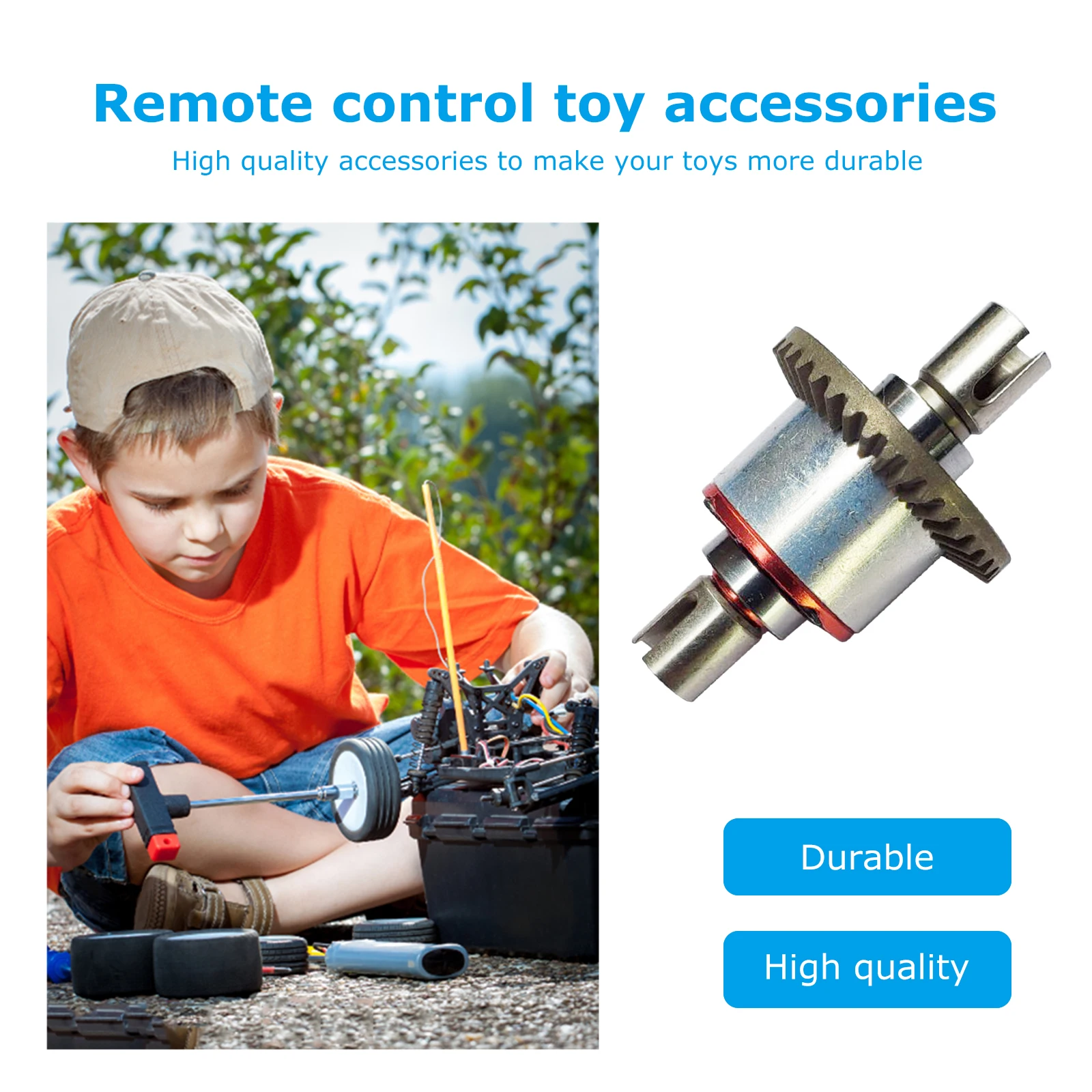 ملحقات تفاضلية مركزية معدنية RC مركز سيارة تفاضلي RC ترس تفاضلي لمركز السيارة لـ WLtoys 144001 144002 144010