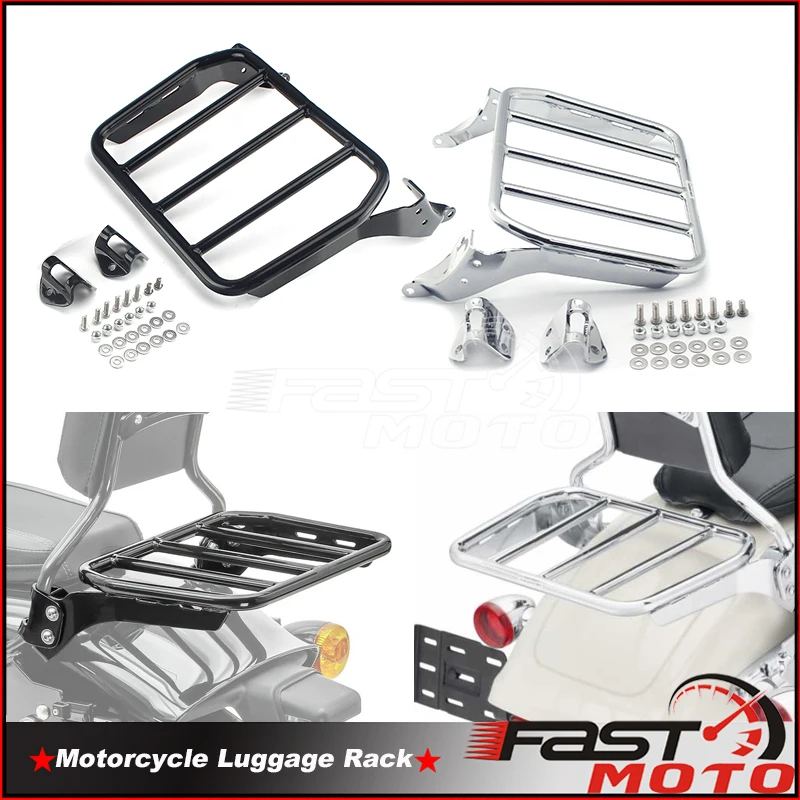 

Motorcycles Sissy Bar Luggage Rack Carrier Support Bracket For Harley Softail Breakout Fat Boy FLFB 114 FXBRS FLFBS FXBR 2018+