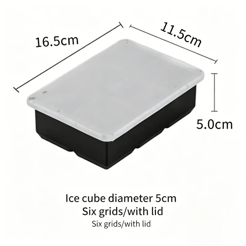 6 Cavity Ice Ball Mold Food Grade Silicone BPA Free Leakproof Easy Release Large Sphere Ice Tray with Lid for Whiskey Cocktails - view 6