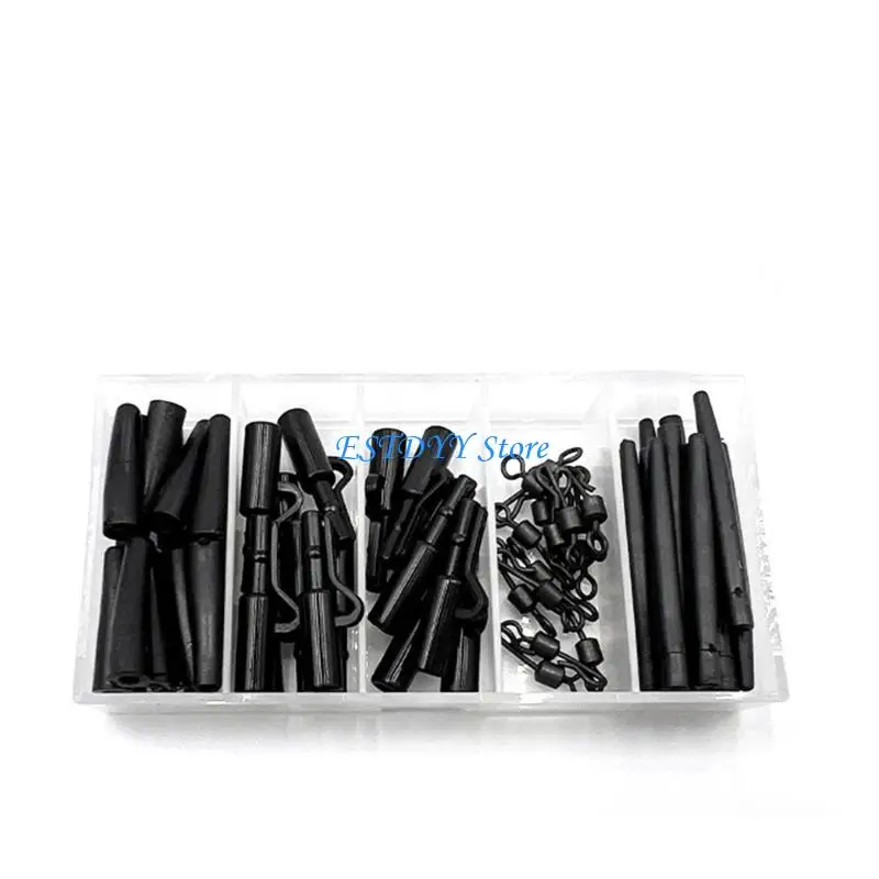 G6de 60pcs صيد الأسماك المضادة للأكمام مجموعة أدوات معالجة بما في ذلك مقطع الكارب
