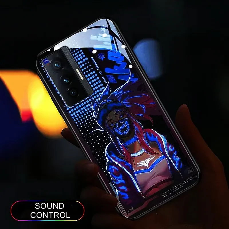 New Redmagic 9 Pro Luminous LED Call Light Flash Up Glass Case for Nubia Red Magic 8 Pro Plus 7 7S 6S 6 Pro 5 Shcokproof Fundas