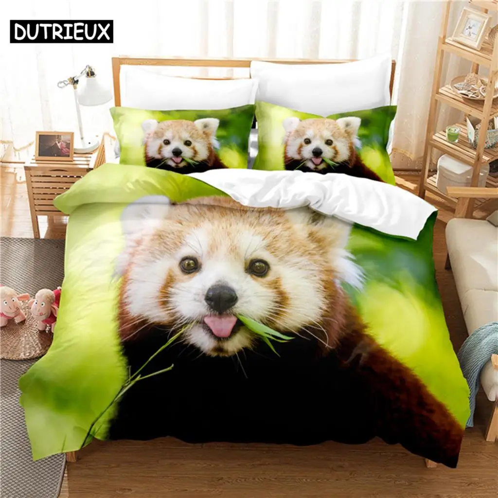 

3D Digital Printing Fashion Design Cute Dog Bedding Set, Queen Size Duvet Cover Set