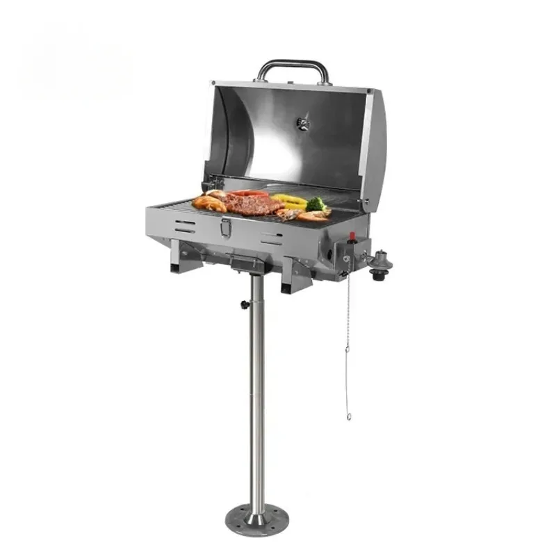 

'forHOMFUL Marine Boat Grill BBQ Stand Barbecue Stainless BBQ Grill for Boat Marine