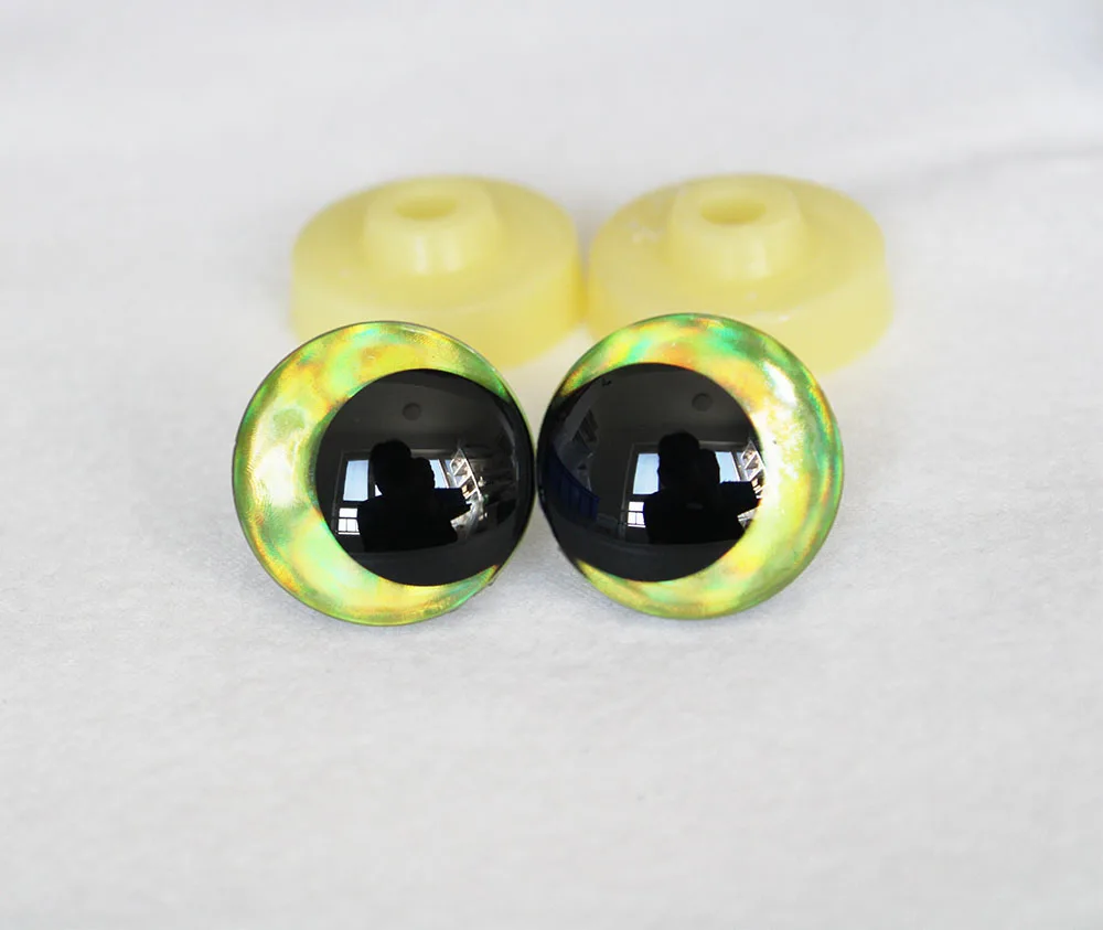 Masckaszem Neu 25mm Herzförmige Klare Schwarze Pupillen 3D Komische Runde Glitzer-Spielzeugaugen mit Hartem Unterlegscheiben für Plüschliebhaber-Puppenzubehör – Detail 33