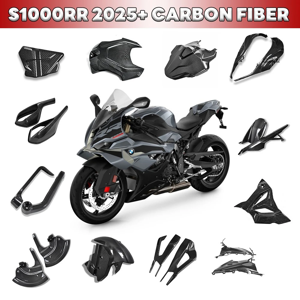 For BMW S1000RR 2025 Real Carbon Fiber Body & Frame Covers Full Fairing Kits Motorcycle Accessories Modified Parts S1000 RR 2025