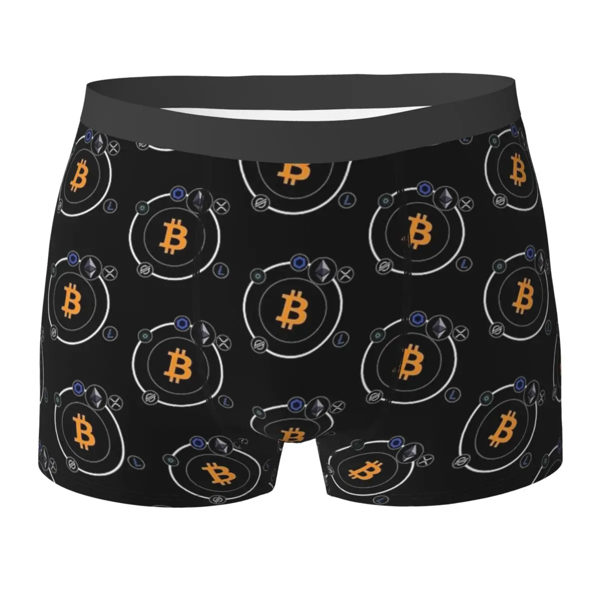 

Биткойн Криптовалюта Нижнее белье Биткойн BTC 3D Чехол Высокое качество Боксеры Шорты с принтом Трусы Эластичные мужские трусы большого размера