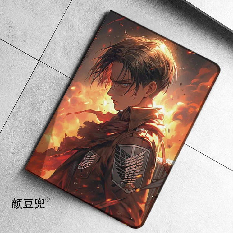 Attack on Titan Anime Levi Case For iPad 10.2 7th 8th Air 2 3 Mini 1 2 3 5 Case Luxury Silicone For iPad Air 4 5 iPad Pro11 Case