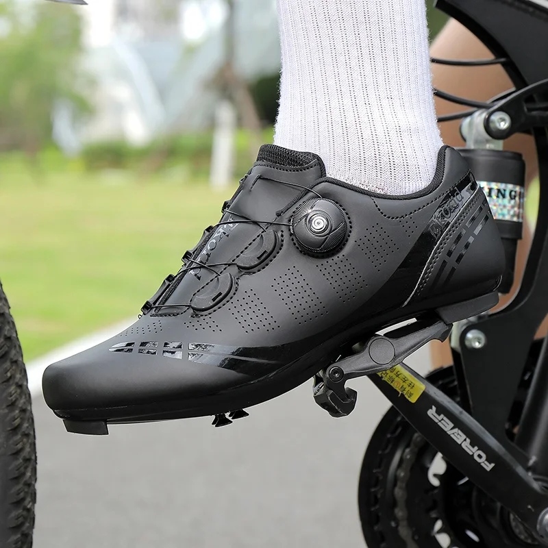 Herren-Mountainbike-Schuhe MTB, atmungsaktiv, rutschfest, hohe Härte, geeignet für Outdoor-Straßenrennen, Mountain-Offroad-Fahren 37-46 – Detail 27