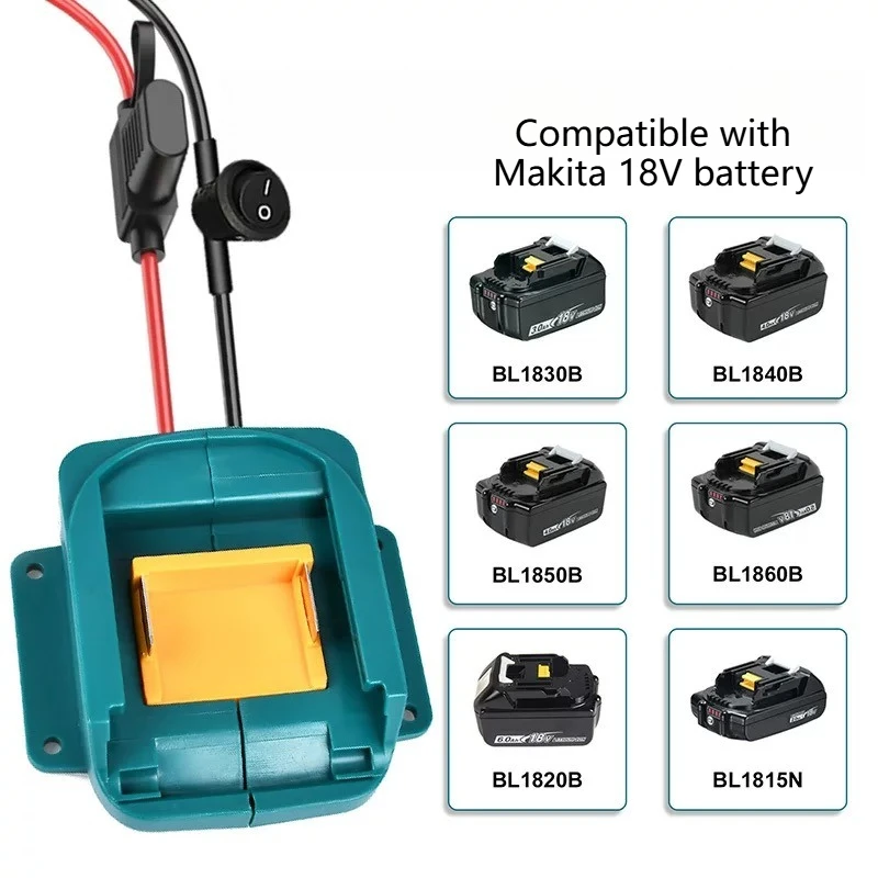 Suitable for Makitar Makita Dewei Miwachi 18V power tool lithium battery converter battery clip crocodile clip