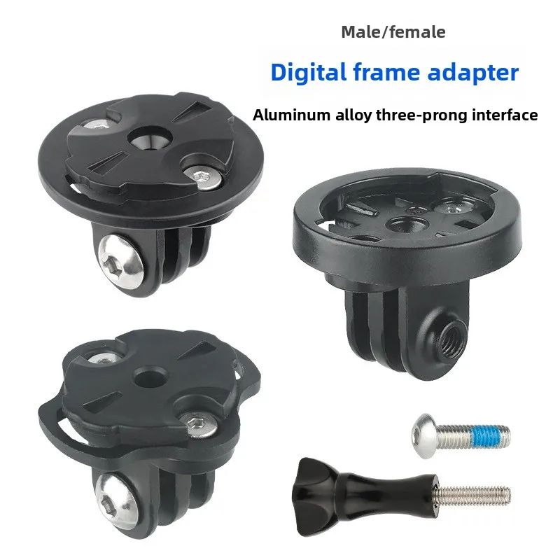

For Garmin GOPRO Mountain Bike Mount Holder Bracket Adapter Aluminum Alloy Cycling Bracket Fixed Base Adapter Quick Release