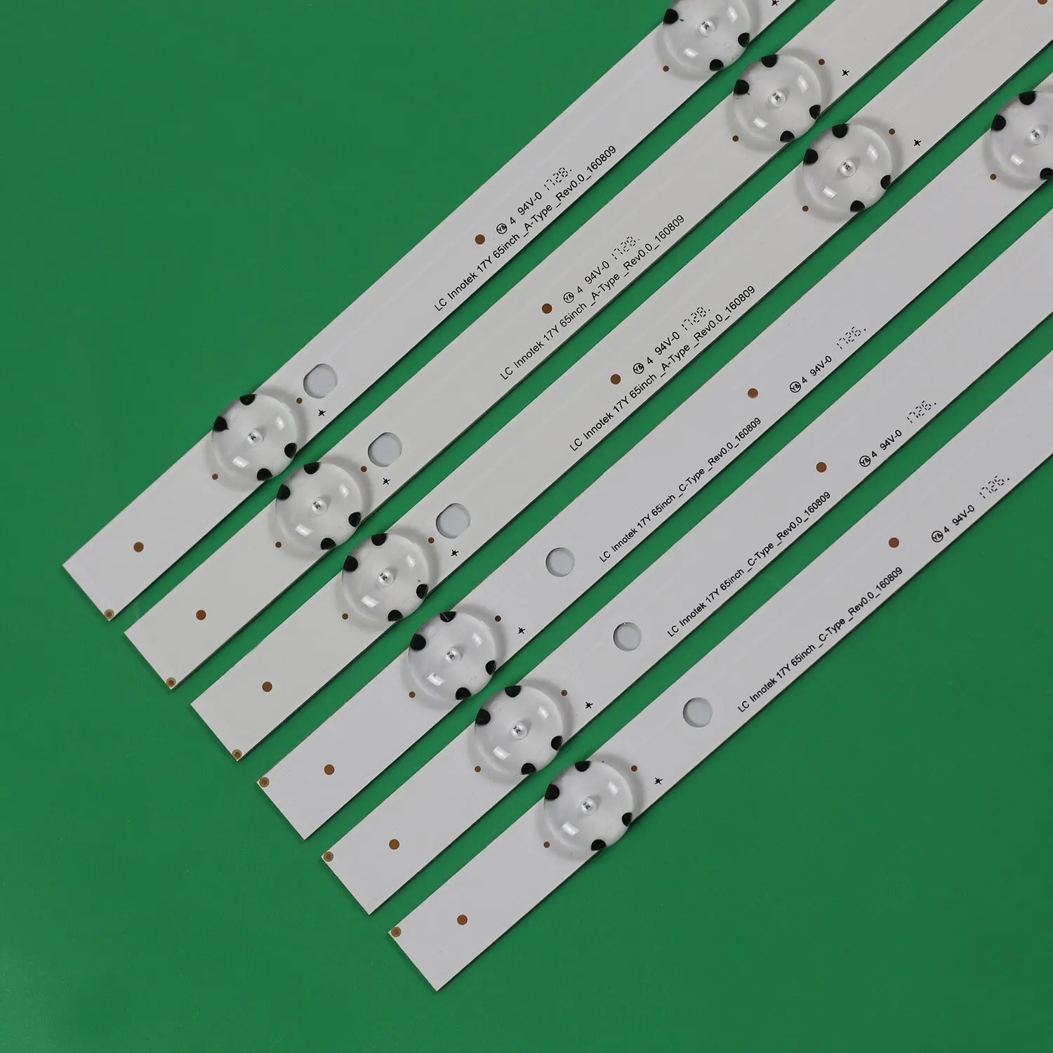 12 PCS/set LED backlight strip for 65UJ634V 65UK6100 65UJ63_UHD_A B C D NC650DGEAAFX7 EAV64054301