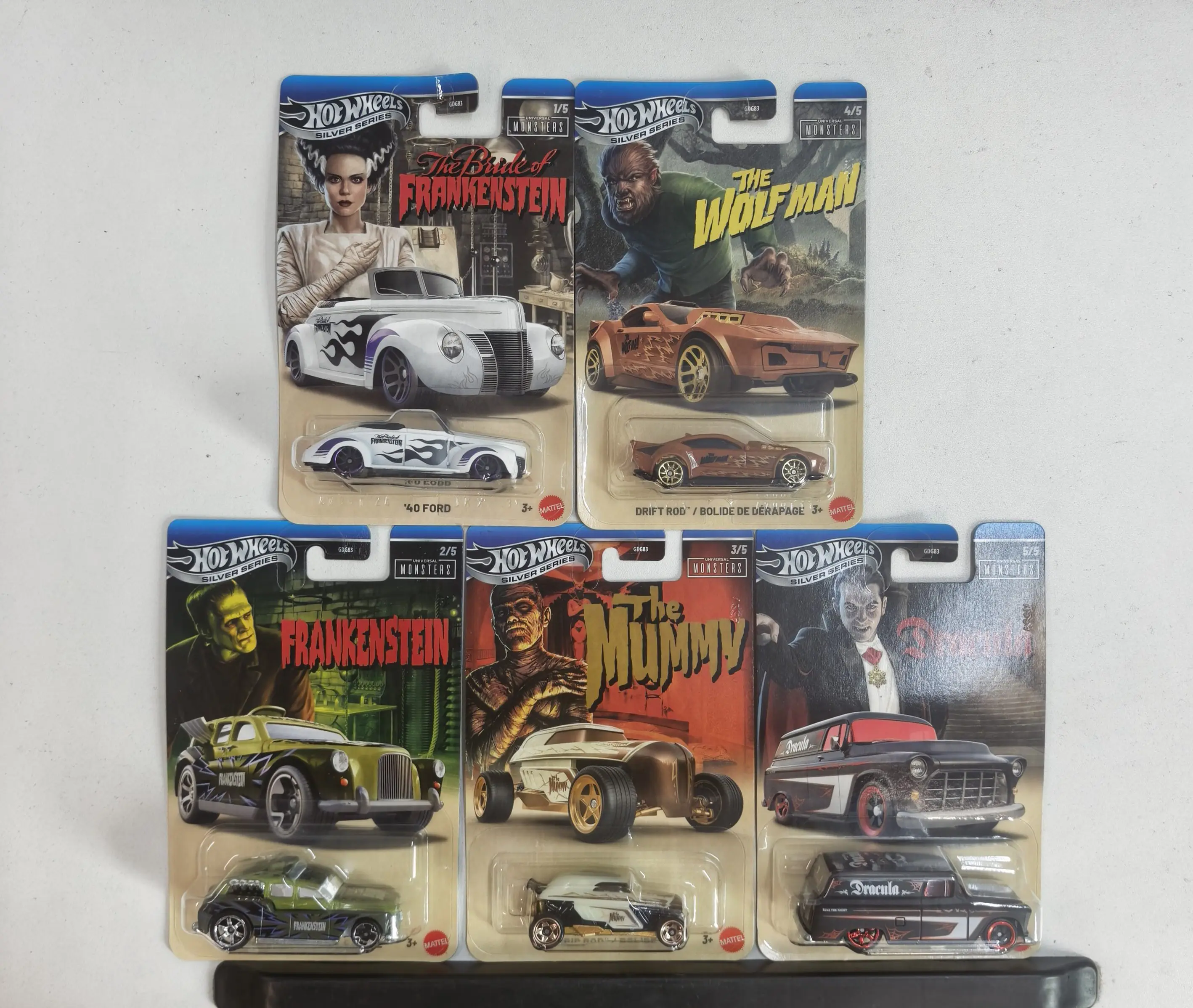 Genuine In Stock Hot Wheels Global Classic Monsters Gorp Frankenstein Werewolf Alloy Die-Cast Car Model Gdg83 Surprise Gift