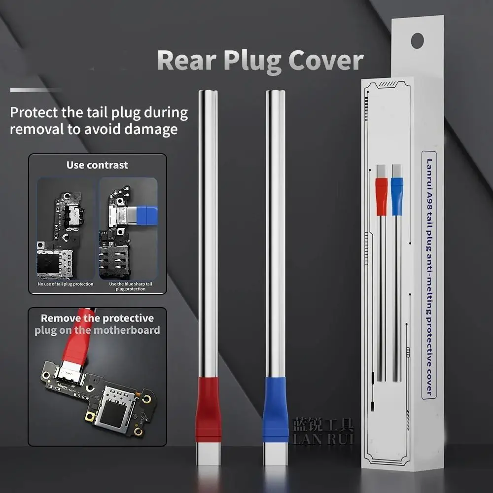 Anti Melting Phone Tail Plug Cover Safe Disassembly No Deformation Type-C Tail Plug Cover Universal Soldering Shield Tool Kit