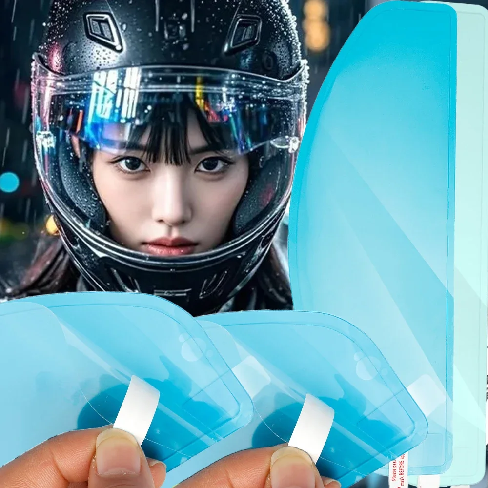 

Motorcycle Helmet Clear Anti-Fog Rainproof Film Helmet Lens Clear Nano Coating Sticker Moto Safety Driving Helmet Accessories