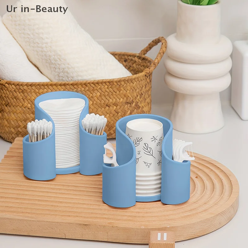 3 In 1 Cotton Ball Pad Swabs Make Up Pads Dispenser Holder Organizer Container Multifunction Cosmetic Makeup Organizer