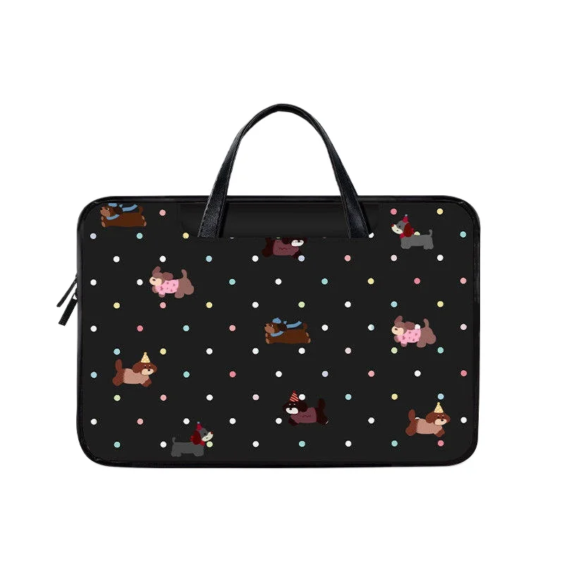 

Creative Cartoon Puppy Laptop Bag Suitable for Portable Apple 15.6inch Huawei Matebook 14 Dell 12-inch Ladies Tablet Storage Bag