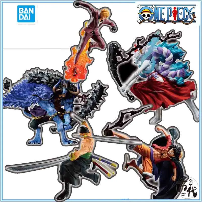 

In Stock Bandai One Piece Ichiban Kuji Treasure Cruiser Kaido and Luffy Roronoa Zoro Sanji Anime Action Figures Toys Kids Model