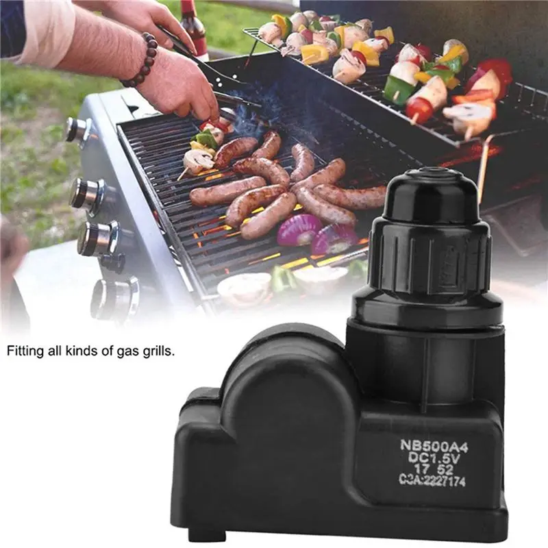 2X BBQ Gas Grill Ignitor Durable Spark Generator Push Button Igniter 4 Outlets AA Battery Gas Appliances Replacement-A77G