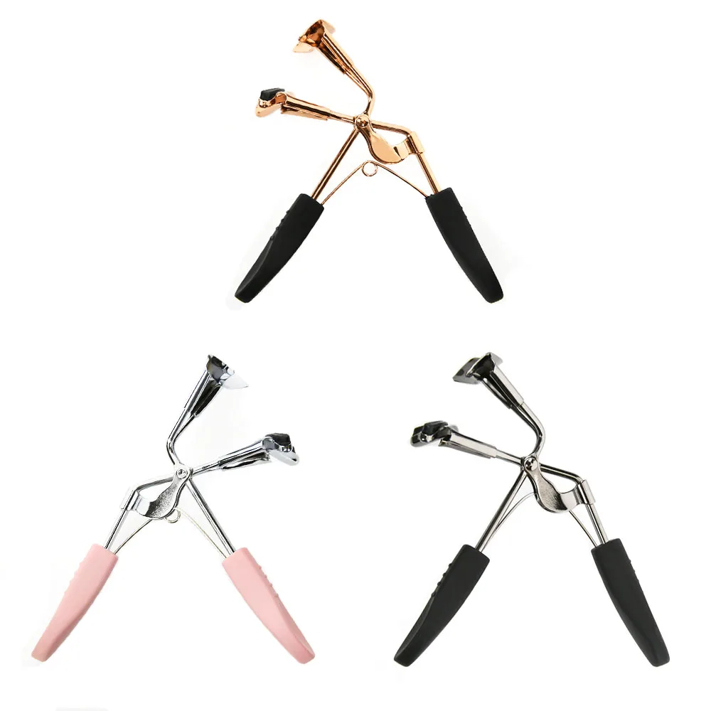 New Eyelash Curler Rubber Handle Make Up Tools Lashes Tweezers Long Lasting Curl Eyelashes Curling Beauty Accessories