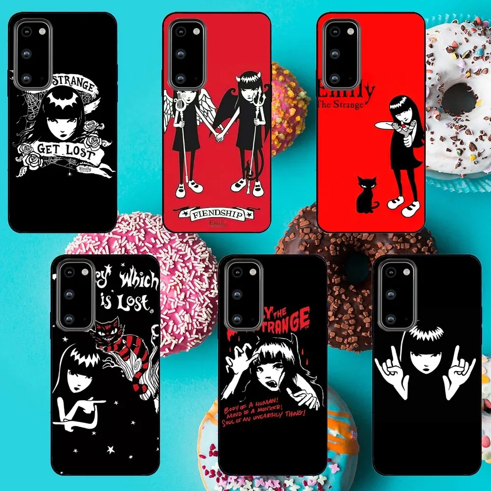 Comic Emily The Strange Phone Case For Samsung Galaxy A52 A53 A72 A71 A73 A80 A91 S Shell