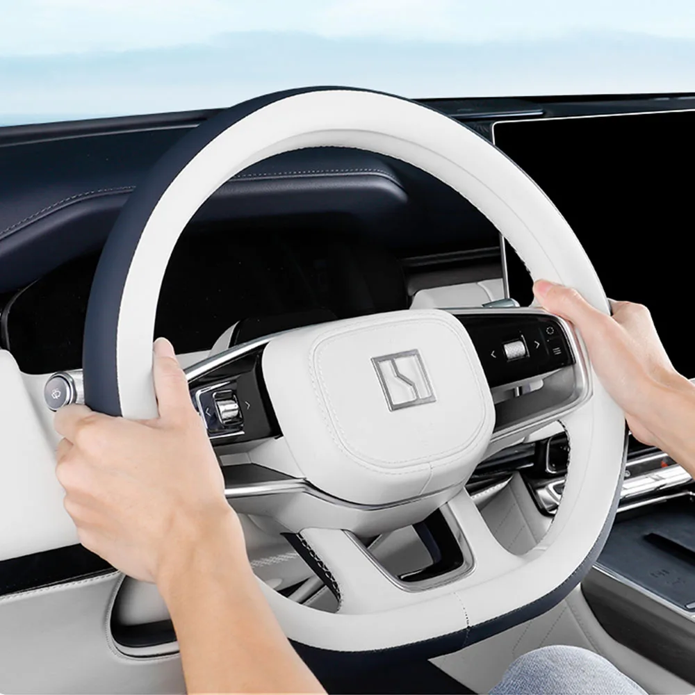 

Steering Wheel Cover For ZEEKR 9X 2025 2026 Car Modification Accessories Four Season Universal Anti Slip Breathable Handle Cover
