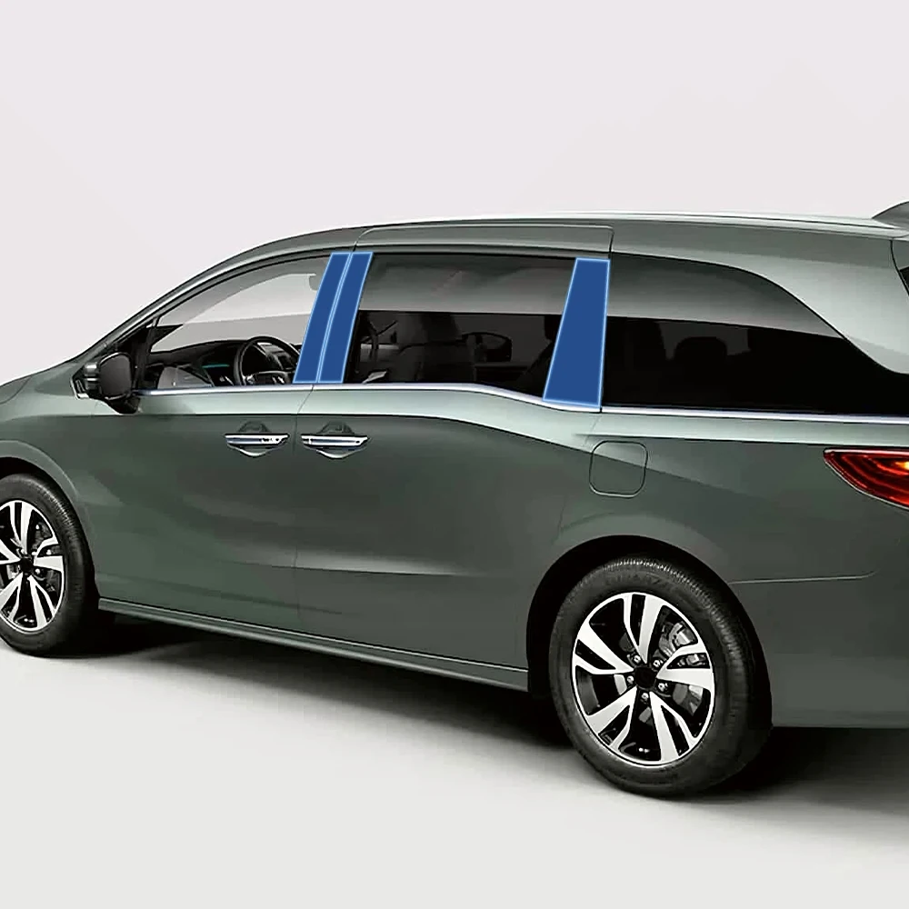 For Honda Odyssey 2018-2020 Car B C Pillar TPU Paint Protection Film Pre-Cut PPF Clear Bra Anti-Scratch Self-Healing Sticker
