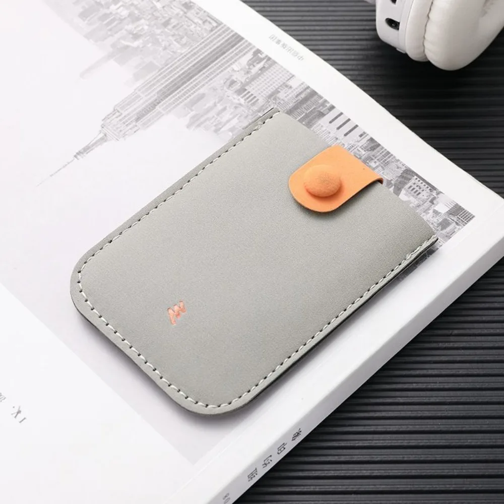 PU Leather Laminated Concealed Card Wallet Pull-out Type RFID Blocking Business Card Case 4 Card Pockets ID Card Holder Women