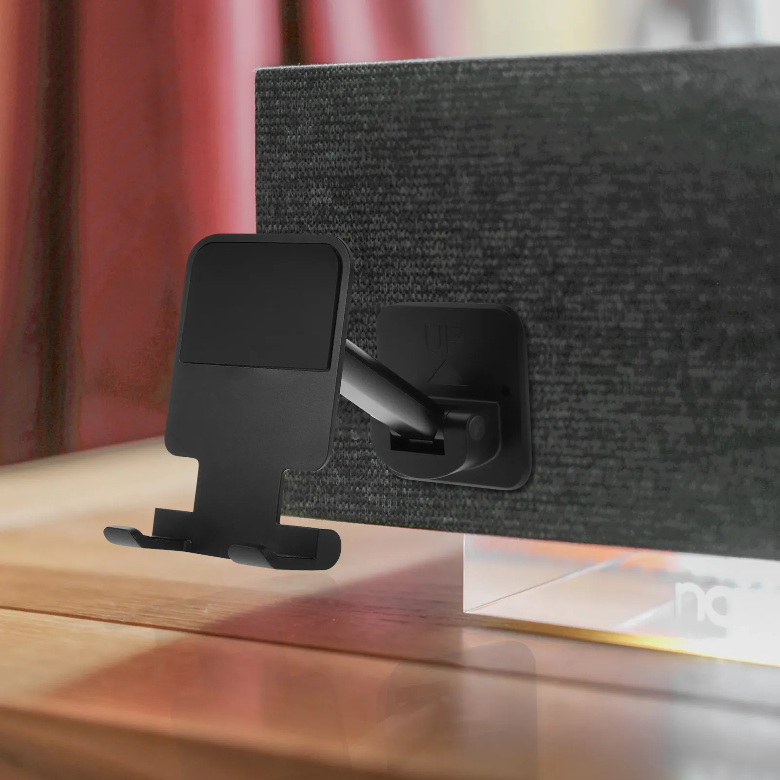 Soporte adhesivo para teléfono, se fija a la pared, plegable, hecho de TPU, portátil, para tabletas y teléfonos móviles, diseño pequeño y delgado, fácil de instalar, ideal como regalo.