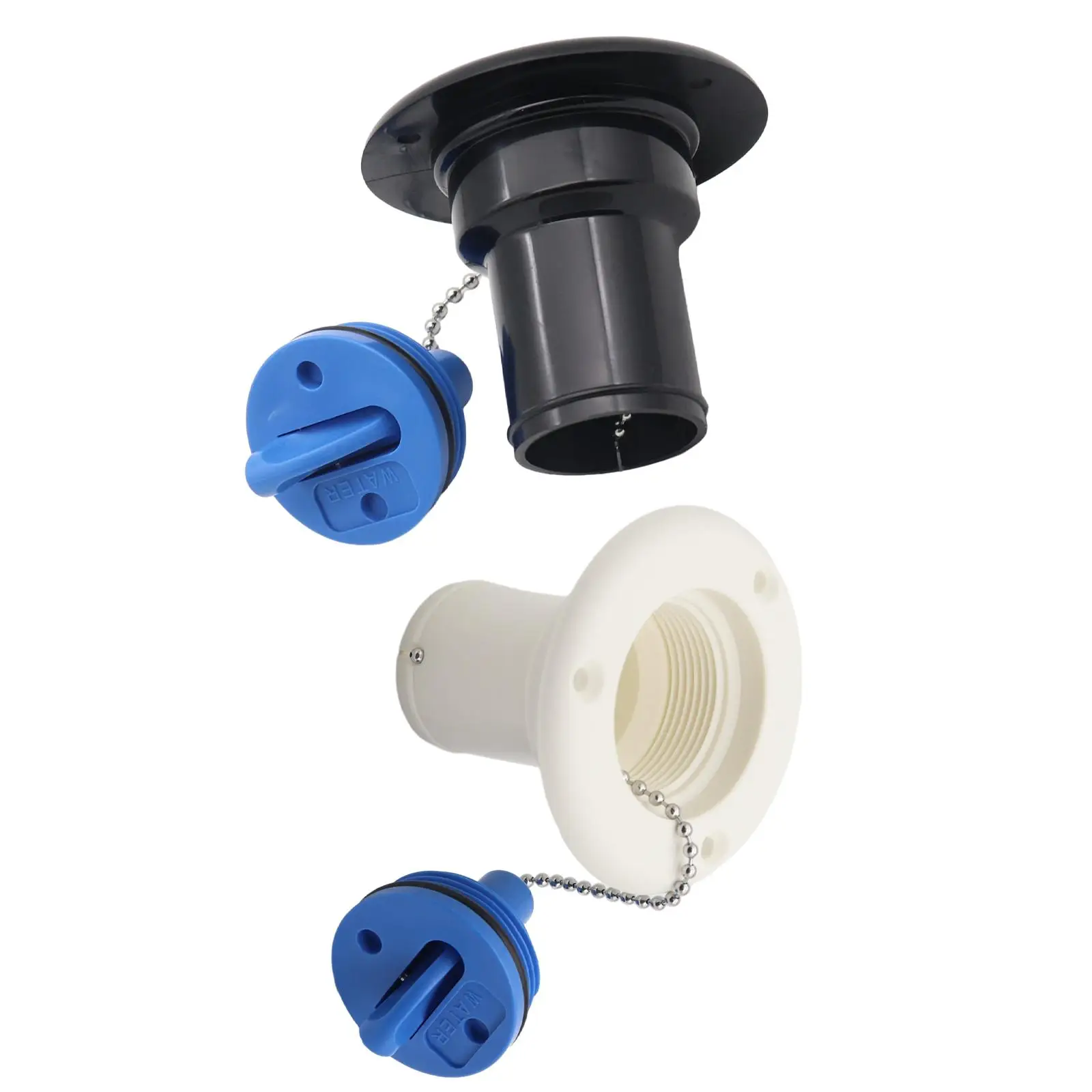 

Camper Trailer Boat Yacht Water Fill Hatch Durable Nylon Inlet Replacement for RV Fresh Water Access
