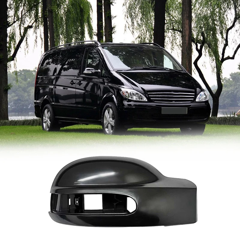 Car Right Rear View Mirror Cover Trim Kit for Mercedes Benz Viano W639 2003-2010 A6398110561