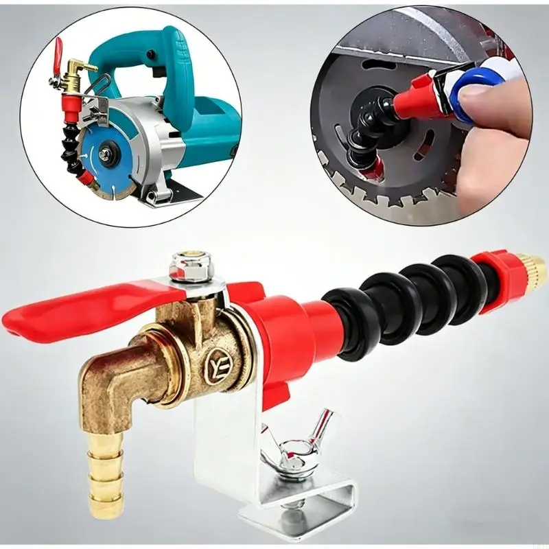 Universal Water Attachment For Angle Machine And Cutting Device With 110V To 220V Power And Dust Management B03E
