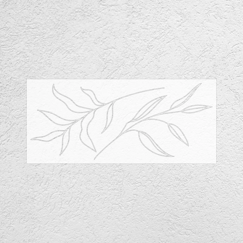 71cm - 119cm Stencil For Painting Customize Custom Wall Template Furniture Makers Decorative Putty To Linear Line Art Leaf S638