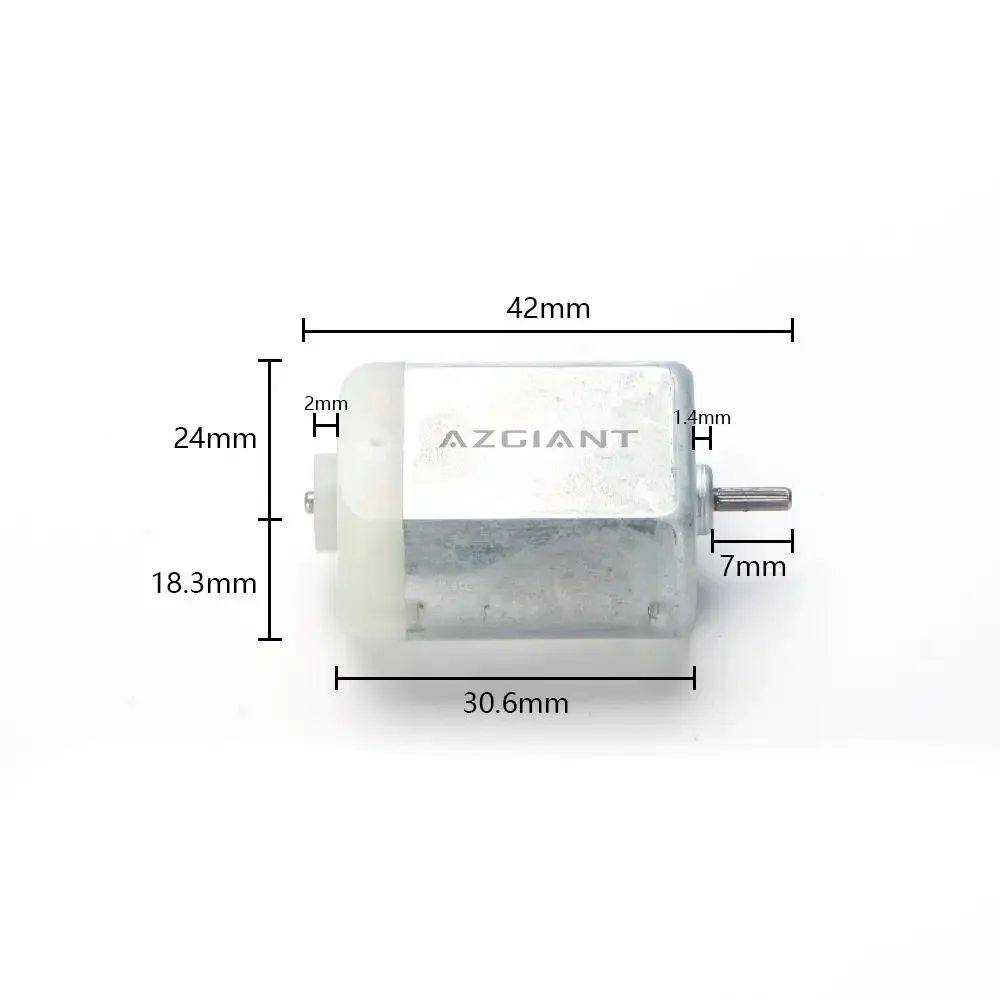 AZGIANT 6mm 12V 20000Rpm DC F280 Car Door Lock Motor Actuator Rearview Mirror Motor OEM High Torque Long Life Easy Replace DIY