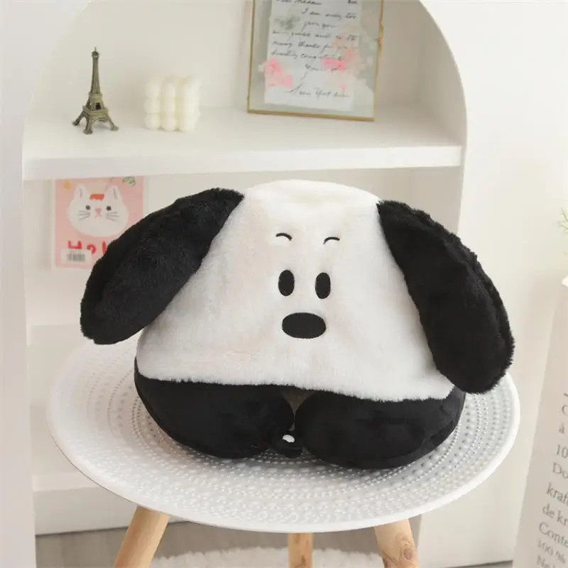 

Cartoon Snoopy Hooded U-Shaped Pillow Cartoon Stitch Kuromi Kirby Girl Warm Soft Hat Anime Plush Toy Girl Birthday Gift