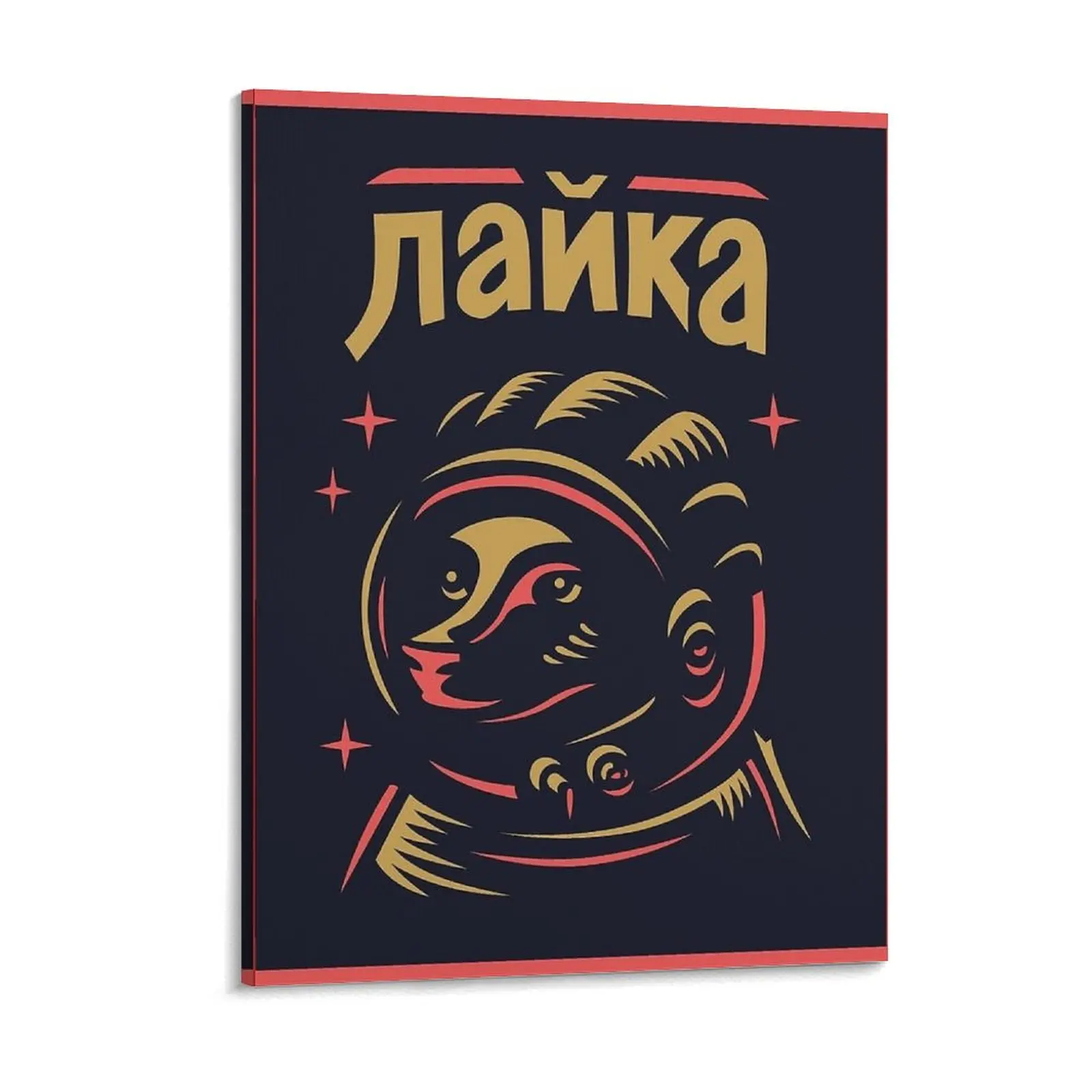 Gagarin Space Art — Laika Canvas Paintings Club Party Wall Printing Plaques Tin sign Posters