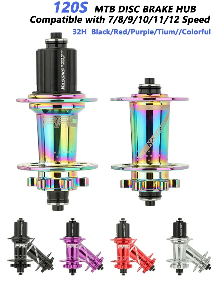 AliExpress NONE HASSNS PRO7 MTB Hub 32 Holes Bearing Mountain Bike Quick Release Hub 32h Noisy Cube Bicycle Bushings