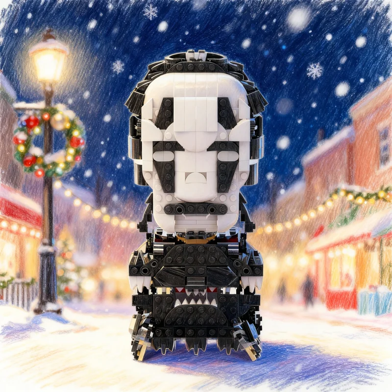 

392pcs MOC Creator 3 1 No Face Eating The Frog Alternate Model Toys Building Blocks Christmas Gifts Construction Idea Education