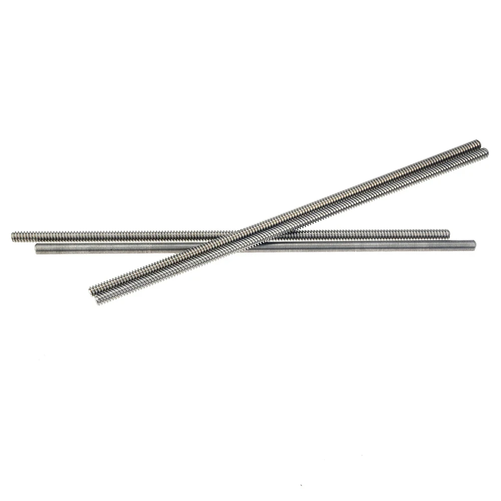 3D Printer T8 Screw THSL-200-8D Trapezoidal Lead Screw Dia 8MM Pitch 2mm Lead 2mm Length 200mm With Copper Nut