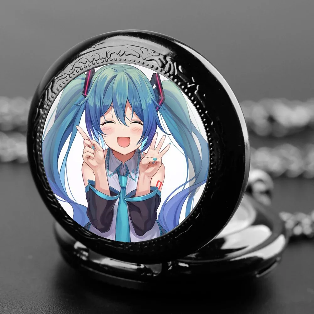 

Аниме Хацунэ Мику дизайн стеклянный купол кварцевые карманные часы винтажный аксессуар для мужчин и женщин аналоговые часы с подвеской подарок Reloj De Bolsillo