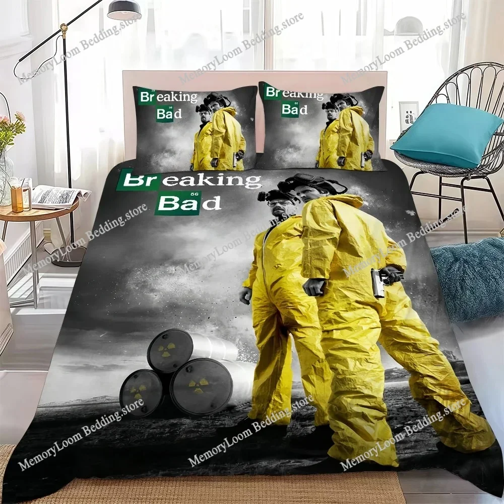 Film B-Breaking Bad Los Pollos Duvet Cover Set Bedding Soft Laundry Cotton Bed Four Seasons Student Dormitory Home Textile741